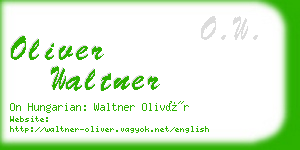 oliver waltner business card